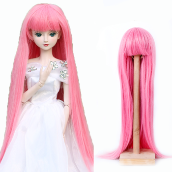 60厘米洋娃娃 假发/头发/发套 夜萝莉sd娃娃可用改妆发型 淑女粉色