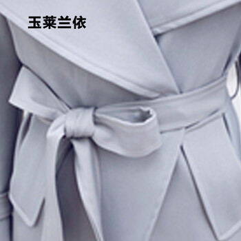 玉莱兰依2015冬季新款风衣女装韩版中长款外装 1505款 藏青色 L