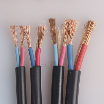 纯铜国标二芯电线电缆室外防冻防水电源软线护套线/.5/2.