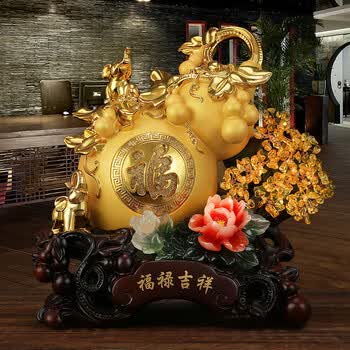 吉善缘 葫芦摆件 招财貔貅摇钱树开业乔迁礼品家居客厅酒柜装饰工艺品