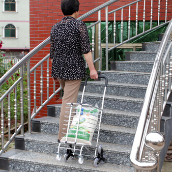 
                                                            杰适 爬楼买菜车手拉车购物车小拖车便携手推车折叠拉杆车铝合金                