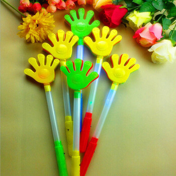 道具发光大中小手拍闪光玩具演唱会道具荧光棒儿童玩具 发光小手掌