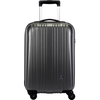 SUISSEWIN时尚拉杆箱轻音万向轮行李箱登机密码旅行箱男女20吋灰SN1251I