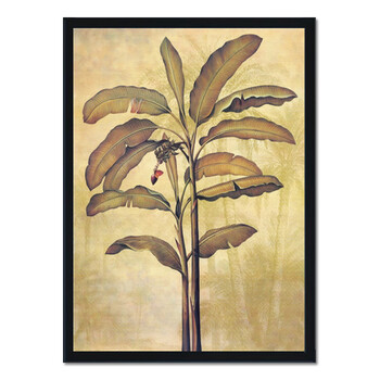 东南亚挂画泰式风格热带植物装饰画雨林芭蕉叶子泰国壁画客厅走廊sn