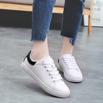 杰笙小白鞋女休闲鞋女大学生低帮板鞋时尚帆布鞋学院风运动鞋韩版鞋子