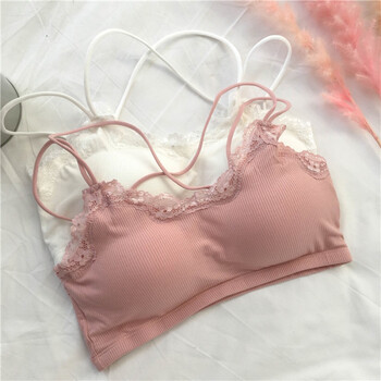 夏季抹胸内衣防聚拢美背裹胸吊带背心性感少女款夏 白色 均码