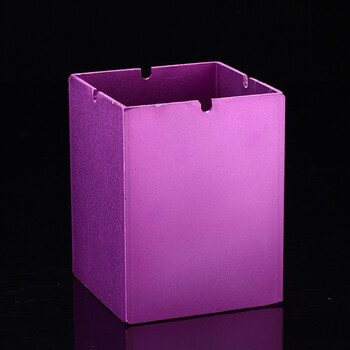 名の器烟灰缸创意酒吧烟灰缸防火大容量烟灰缸不锈钢烟灰缸金属 紫色