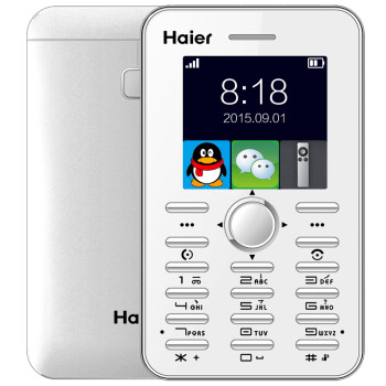 海尔 (Haier) M312 移动/联通2G智能卡片手机老人机 白色