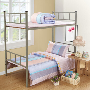 全棉纯棉儿童单人床单被套床上用品三件套学生宿舍上下铺床1m1.