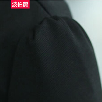 波柏龙2015秋冬新款女装套装秋装长袖连衣裙夏淑女打底裙子小外套洋气两件套 红裙黑外套 M