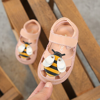 童鞋 凉鞋 蜡笔仔仔(labizizi) 宝宝包头凉鞋小蜜蜂软底防滑夏季鞋子