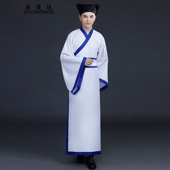 朵漫达古装男宋朝公子服装书生秀才服 古代江南才子汉服 影视演出服戏