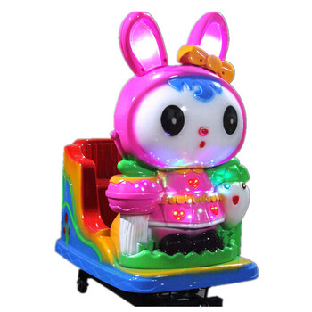 儿童摇摇车投币小孩玩具带音乐商用电动摇摆机 萌兔简约版