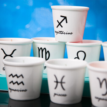 YANKE 十二星座系列香薰杯蜡 创意蜡烛 浪漫生日礼物 狮子座