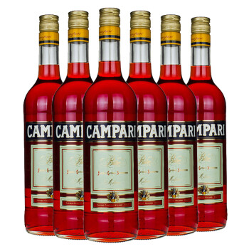 意大利进口洋酒 金巴利（Campari）苦味 利口力娇酒 750ml 六瓶