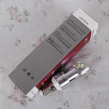 LED节能灯 E14灯泡 水晶灯蜡烛灯泡光源 4W 4W 白光