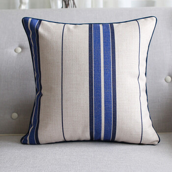 复古地中海风格沙发靠垫 棉麻怀旧摆设装饰抱枕靠枕 xh0173 53x53含芯