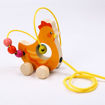 拖拉学步玩具车拉车婴儿童手拉拉绳拉线1-2-3岁一岁宝宝男孩小车 米