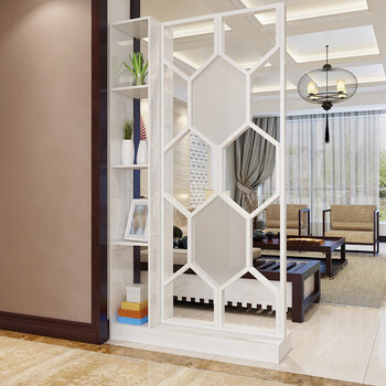 同宿原创欧式玄关柜酒柜门厅柜客厅隔断柜装饰柜简约现代双面屏风座屏