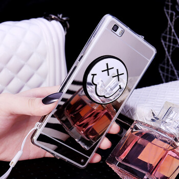 0寸ale-tl00保护套lite镜面c挂脖软ul00s女 酷炫银·xx笑脸