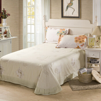 宇萱国际全棉床单纯棉单件单双人床单品简约风格 nh梦飞扬 全棉贴边