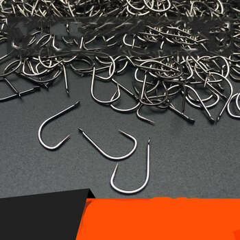 200枚无倒刺鱼钩 鲫鱼钩罗非钩 散装鱼钩* 3号无刺200枚