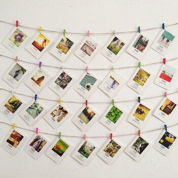 复古创意悬挂装饰品 彩色夹子diy宿舍房间相片墙壁饰明信片照片墙