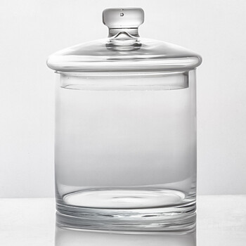 御壶堂 玻璃罐储物罐透明糖果罐 厨房储藏罐卫浴收纳罐展示器皿摆件