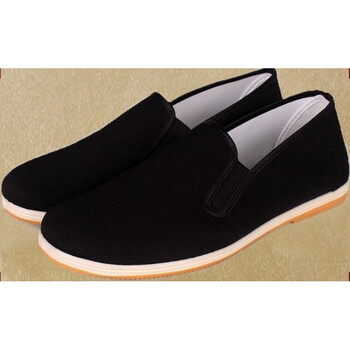 古装男装民国男士布鞋中山装布鞋牛筋鞋布鞋老北京布鞋 黑色 39