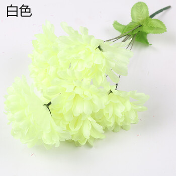 仿真花菊花墓地扫墓碑祭祀上坟挂花装饰清明花假花藤塑料拉花祭奠 7头