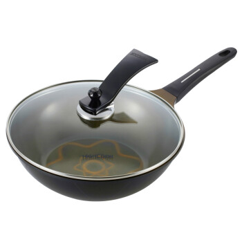 
                                        韩库(highcook)30cm韩国进口4D系列炒锅不粘锅无烟锅电磁炉炒菜锅具(BZ009-ZY)                