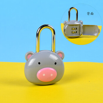儿童卡通迷你彩色密码锁 学生宿舍小锁头箱包锁书包锁 挂锁柜子锁 小