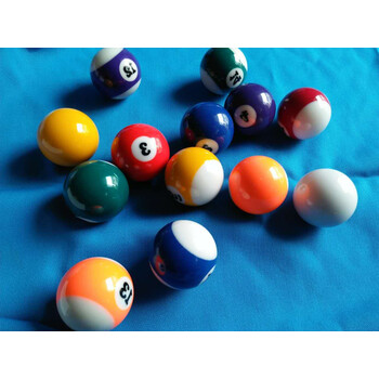 gerun台球子16彩台球黑8台球子水晶球2号桌球母球花式零球单买 3号