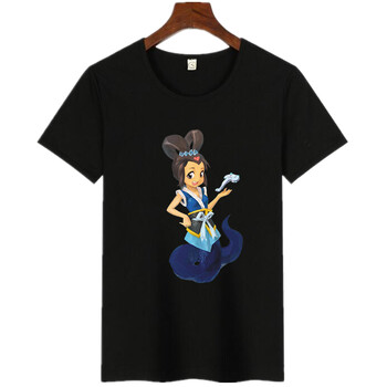 娅洛尔 校园男女生宿舍寝室兄弟装短袖运动会班服葫芦娃t恤 黑色蛇精