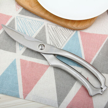 不锈钢剪骨刀厨房用刀强力剪鸡排剪鱼骨头强力剪刀鸡骨剪全钢回弹 骨