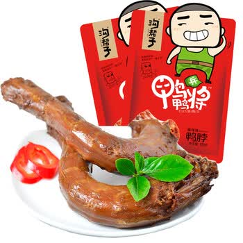 沟帮子 尹家 中华老字号 休闲零食 熟食卤味 麻辣鸭脖 108g