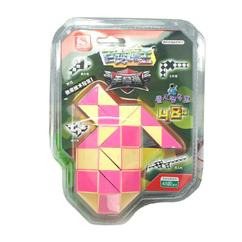 百变魔王玩名堂异形长条魔尺新乐新玩具36/48/72/ 96/108/144/段 48段