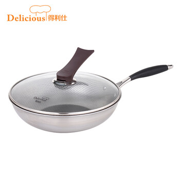 
                                        帝恩翼无油烟铁炒锅不粘锅炒菜锅铁锅电磁炉通用 32cm                