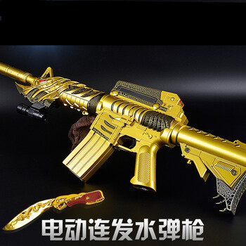 电动连发水弹枪黑骑士m4a1对战枪男孩玩具枪户外cs仿真模型枪 黑骑士