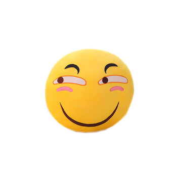 美绒绒 可爱表情抱枕公仔毛绒玩具女qq靠垫恶搞怪表情