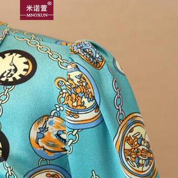 米诺萱-2015秋冬新品印花衬衫K626# 花色 XL