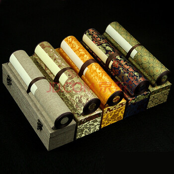 3 5 10米宣纸手卷心经挂轴卷轴画轴书画长卷书法空白卷轴定制批发