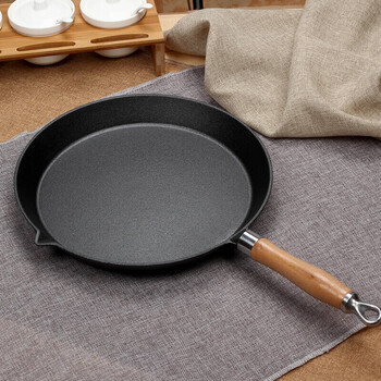 铸铁煎饼鏊子烙饼锅加厚摊饼锅平底锅不粘锅煎锅摊煎饼锅家用饼铛 26