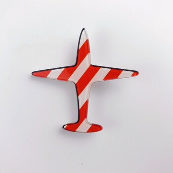 卡通冰箱贴家居装饰磁铁磁贴儿童早教黑板吸铁石留言贴磁贴 红飞机 大