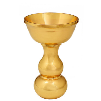 广缘德黄铜三头碗油灯供灯供奉用品葫芦油灯架家居摆件 葫芦底座款