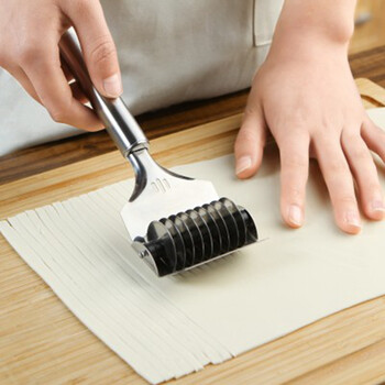 欧凯斯(okiss) 家用304不锈钢手动切面神器 压面机切面刀滚刀多轮刀