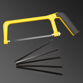 家用手工锯多功能小钢锯木工小型拉花锯迷你锯子锯弓架小锯子迷你锯子