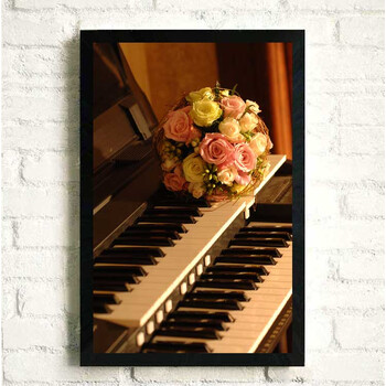 【新品】钢琴挂画 大幅壁画 音乐学校培训教室照片墙 琴房装饰画sn