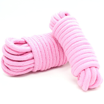 捆绑棉绳加棉配方麻绳 束缚捆绑束缚绳子 男女用另类情趣用品 粉色-5m