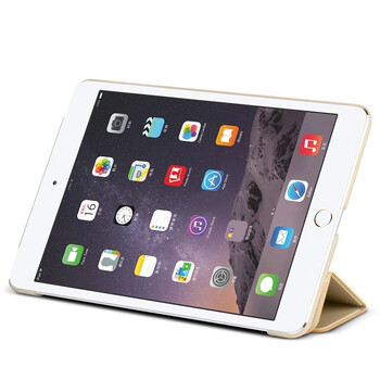 
                                        TAKE FANS 苹果iPad mini2/3/1保护套 防摔休眠支架三折皮套/保护套 触动系列 浮光金                